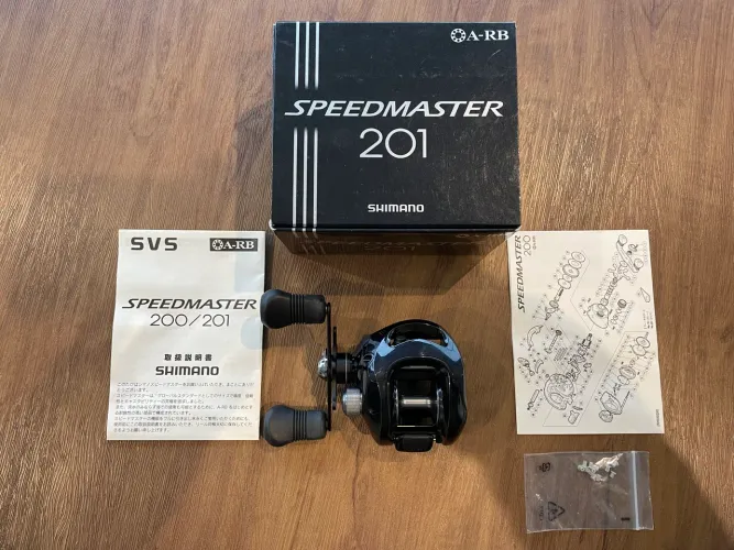 Carretilha Shimano Speedmaster 201 lado esquerdo na caixa!