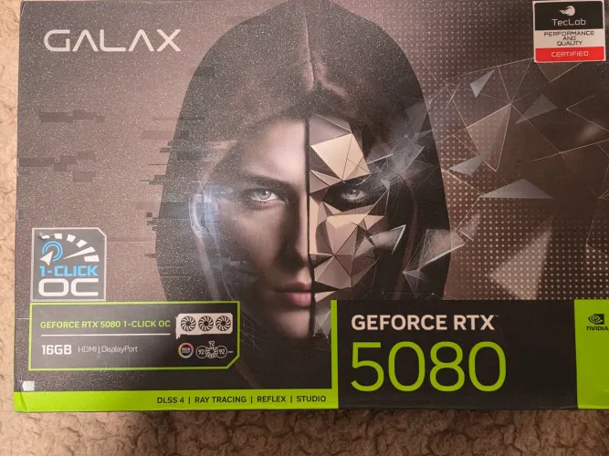 Placa de Vídeo Geforce RTX 5080 Galaxy 16gb