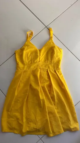 2 vestidos amarelo curto m