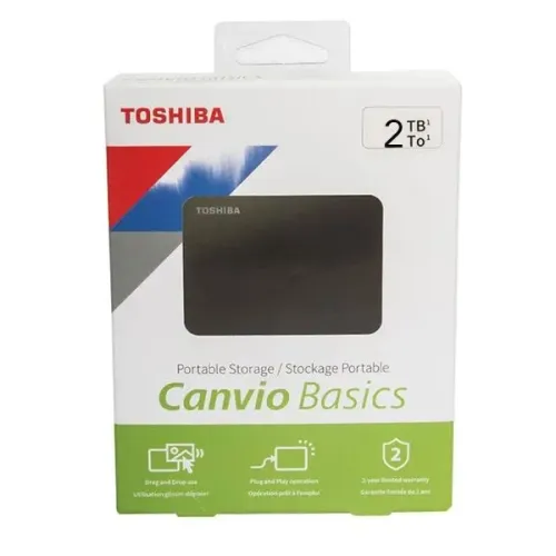 Hd Externo Toshiba Canvio Basics 2tb Preto