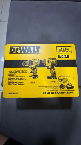 Kit DeWALT Furadeira + parafusadeira 20v + baterias, carregador e bolsa