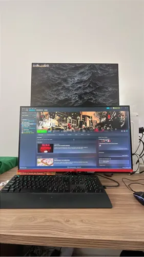 Dois monitores gamer 