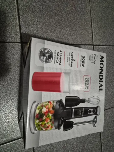 Mixer turbo 3 3m 1 Mondial (mixer, processador e batedor)