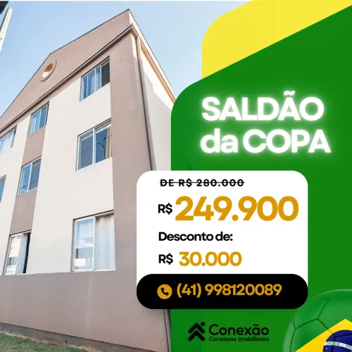 Apartamento para Venda em Curitiba, Boqueirão, 3 dormitórios, 1 banheiro, 1 vaga