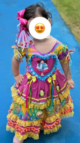 Vestido junino infantil