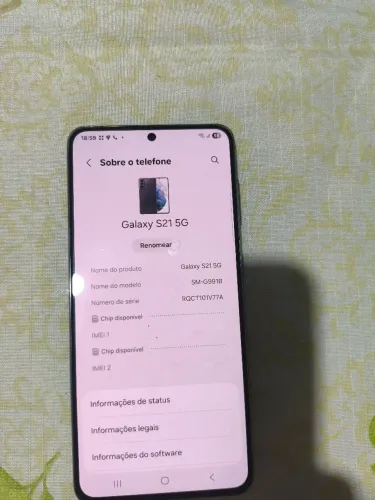 Samsung S21 5G Usado , câmera e tela funcionando
