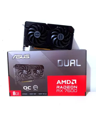 RX 7600 ASUS DUAL OC 8GB GDDR6 128BITS