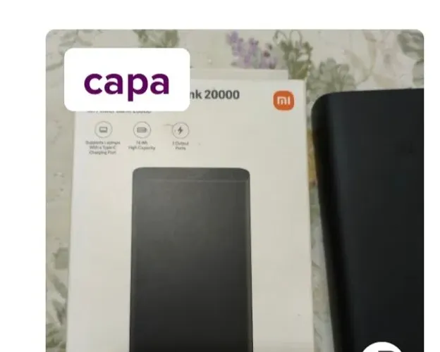 Power Bank Xaomi original turbo, praticamente nova, em ótimo estado, com caixa e nota f
