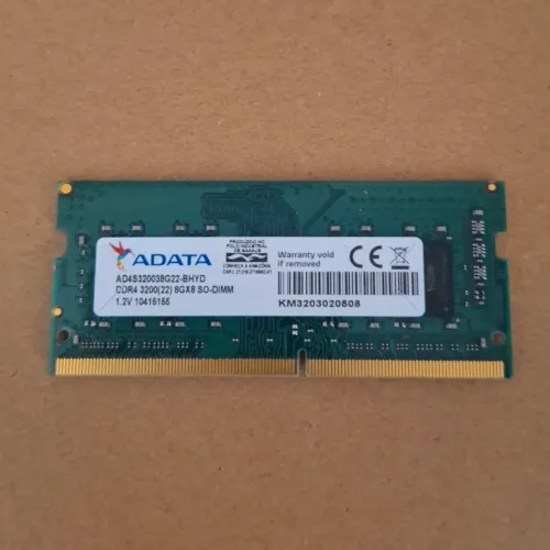 Memória RAM Adata 8gb DDR4 3200MHz SODIMM Notebook