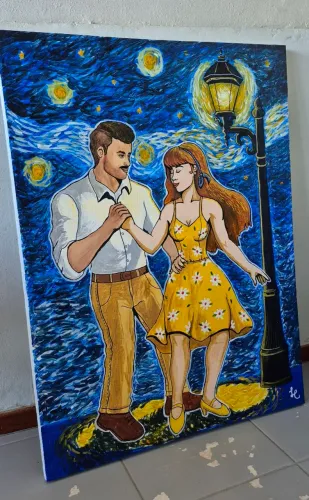 Quadro de dança decorativo
