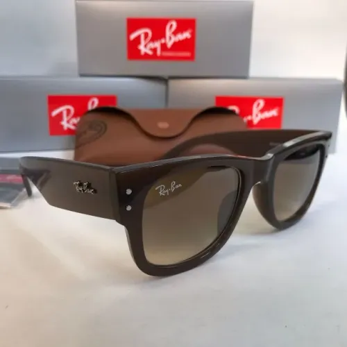 Óculos de sol ray-ban mega wayfarer nude lentes de cristal