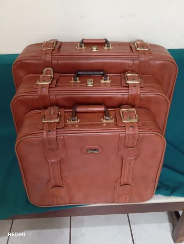 Malas vintage IKA couro