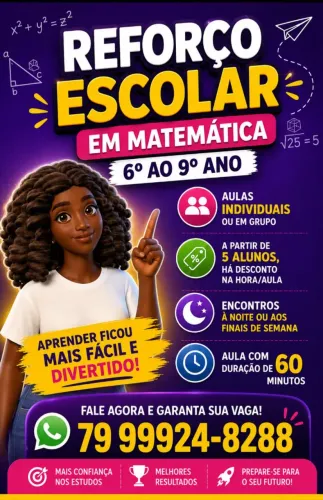 Reforço Escolar em matemática