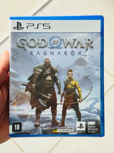 Jogo God of War Ragnarök PS5 - Novo Lacrado na Caixa (Mídia Física)