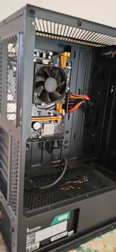 Peças de Pc placa mãe a320mh + athlon 3000g + cooler master + fonte 500w + gabinete