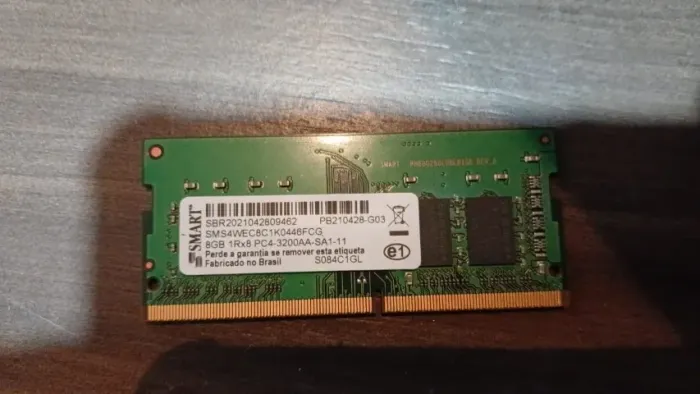 Memória de notebook 08gb ram - sodimm ddr4 3200MHZ