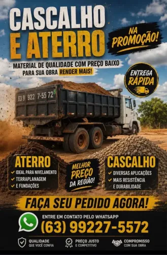 Vendo cascalho e aterro 