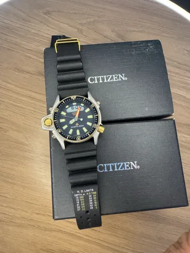 CITIZEN JP2004 serie ouro pulseira tabelada 