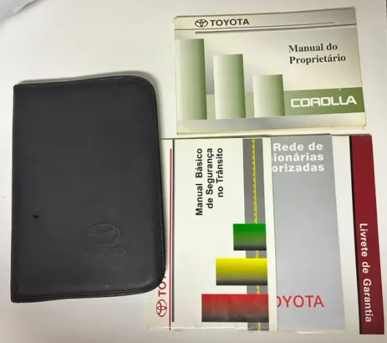 Kit Manual do Proprietário Toyota Corolla 1998 a 2002 - Original