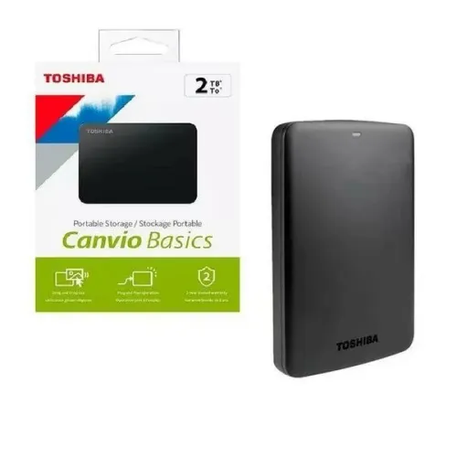 Hd Externo Toshiba Canvio Basics 2tb Preto Novo Lacrado