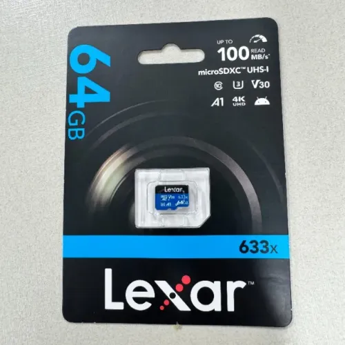 Cartão de memória micro SD 64gb - Lexar - 633X Novo Lacrado