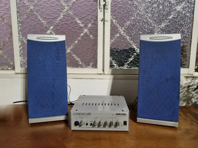 Sistema de Som Ambiente HiFi Alta Fidelidade Amplificador Caixas