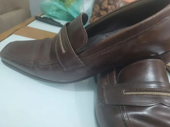 Sapato sem cordão marrom  Zara tamanho 41