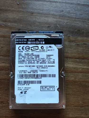 HD Notebook 160GB SATA Hitachi - Saudável e Testado