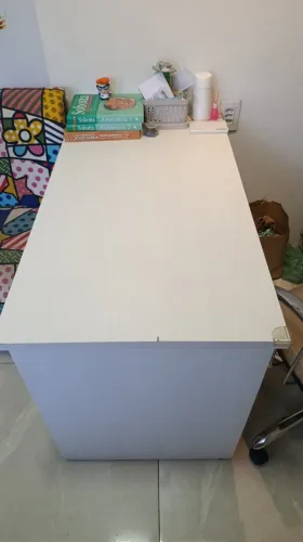 Mesa de Atendimento Branca