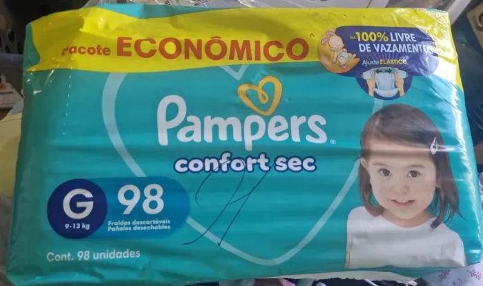 Pampers confort sec - tam G - 98 unid
