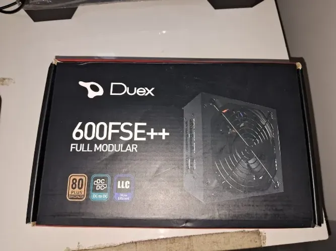 Fonte para PC DUEX 600FSE++, 600W, 80 Plus Bronze, PFC Ativo, Full Modular, DX600FSE++