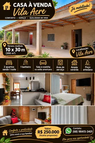 Vendo casa no vila Acre