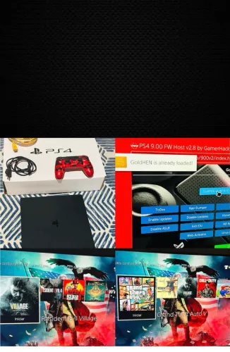 Vende-se ps4 Slim Goldhen 9.0