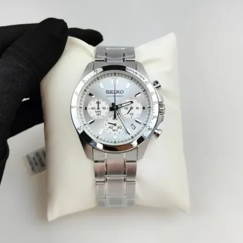 Relógio Seiko Spirit Chronograph SBTR009 Prata