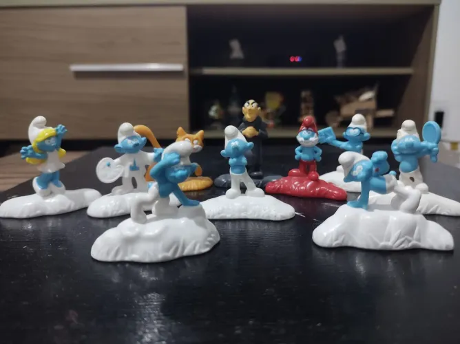 Os Smurfs - Brinquedos Mcdonald's Da Coleção Os Smurfs De 2017