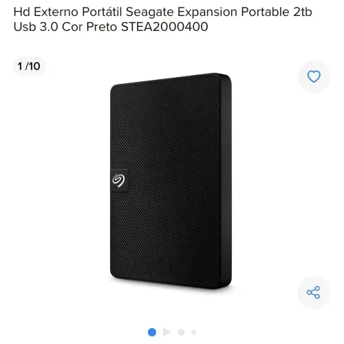 HD Externo 2TB Seagate