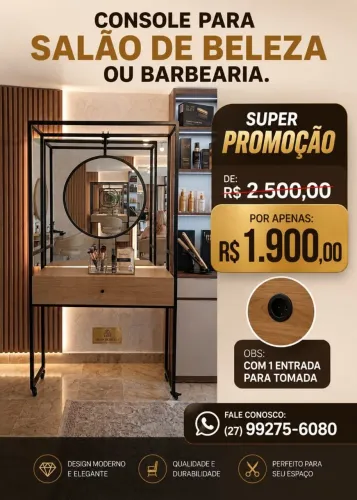 Console para Salão de beleza