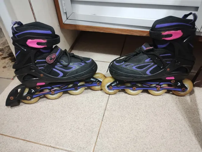 Patins oxer light inline com led