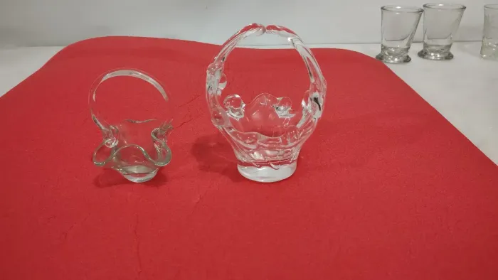Cestinha de vidro 