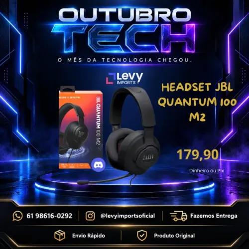 Headset Gamer JBL Quantum 100 M2