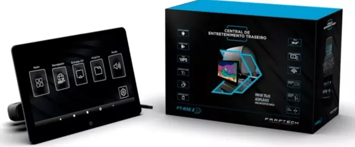 Par De Telas Entretenimento Banco Traseiro Faaftech Ft-rse2