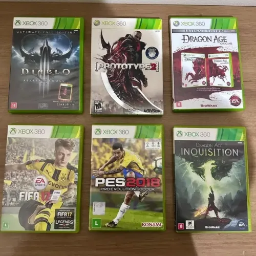Lote de jogos originais de xbox 360