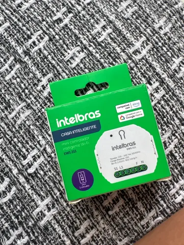 Interruptor Inteligente Smart IZY Controlador de Cargas Wifi 1/1 EWS 211 Branco Intelbras