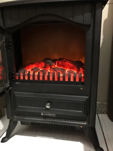 Vendo aquecedor estilo lareira rústico! Funcionando perfeitamente