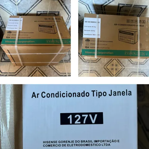 AR-CONDICIONADO HISENSE 7.500 BTUs ? NOVO E LACRADO!