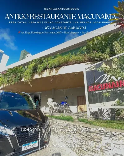 PONTO COMERCIAL  ANTIGO RESTAURANTE MACUNAÍMA  BOA VIAGEM