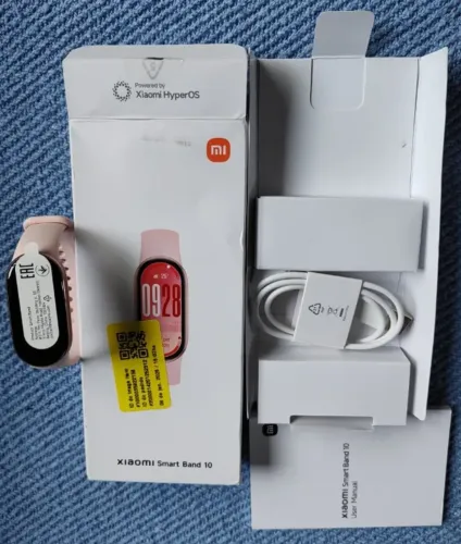 Smartwatch Xiaomi Smart Band 10 Pink Amoled 1.72 1500 Nits Bateria 21 dias +150 esportes