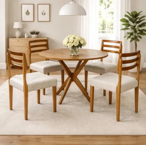 Conjunto de Jantar Florença 4 Lugares