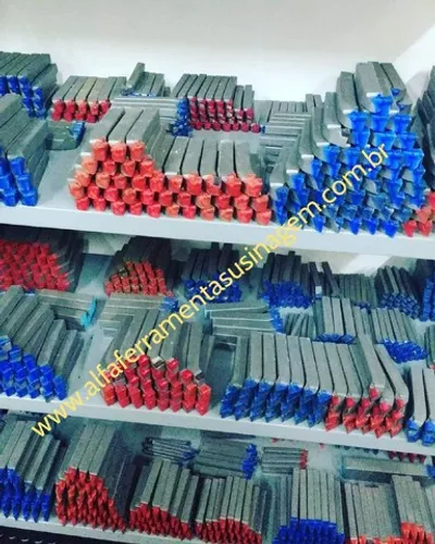 Jogo 10 Ferramentas Soldadas Q16 (16mm) Metal Duro - Kit Completo Torno