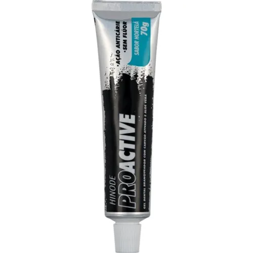 Gel Dental Carvão Ativado Clareador Proactive Hinode